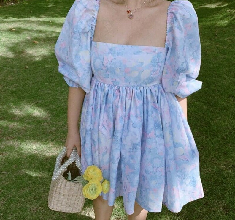 Puff Minikjole med ermer