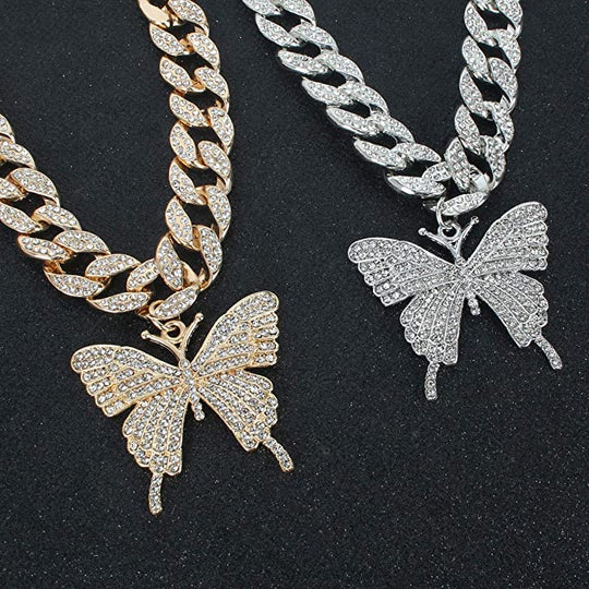 Sommerfugl Kjede Choker