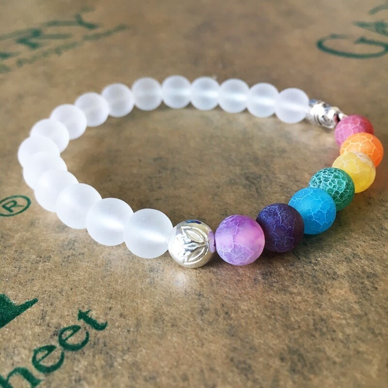 7 Chakra og Elefant Energi Armbånd