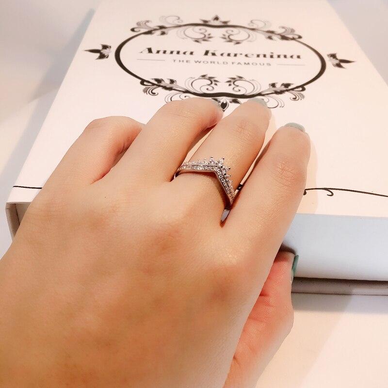 V-form Sterling Sølv Ring