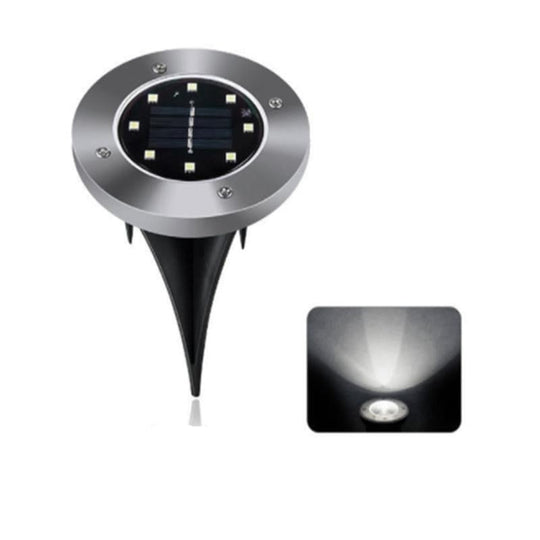 8 LED-lys for utendørs solardisk