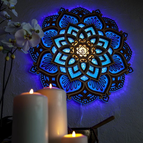 Mandala yoga lampe
