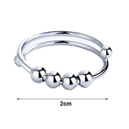 Roter fritt beroligende fidget-ring