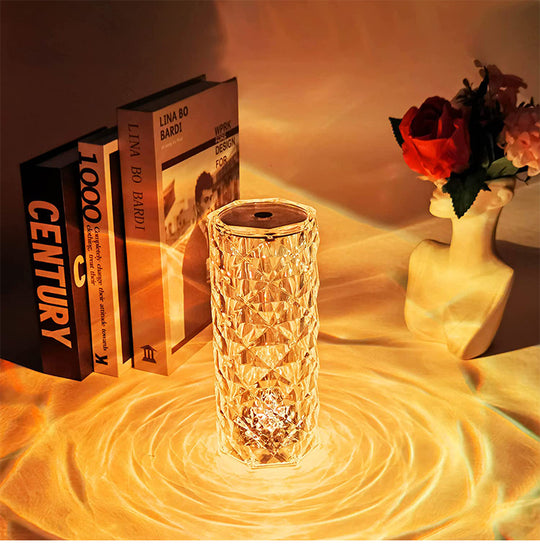 Rose Crystal Projector Berøringslampe