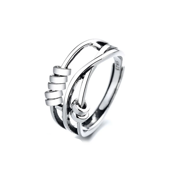 Unisex Justerbar Ring med Spinnerelement