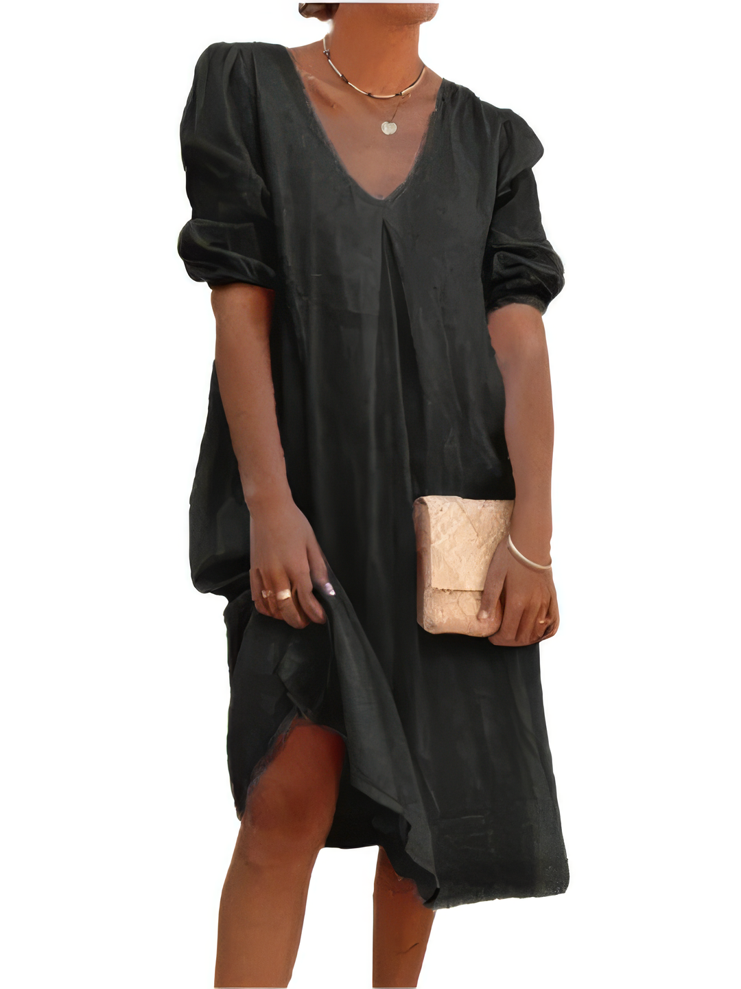 Damen Midikleid im modernen Stil