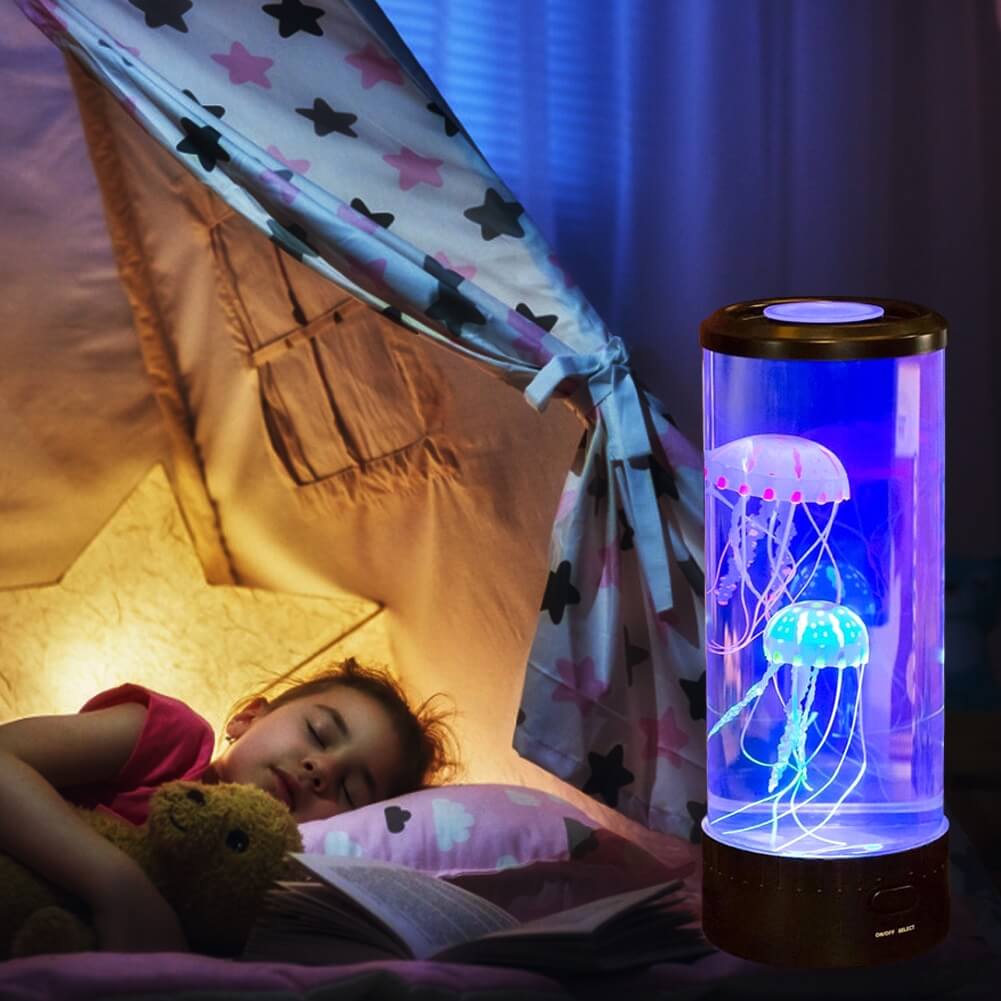 Jellyfish LED Nattlampe