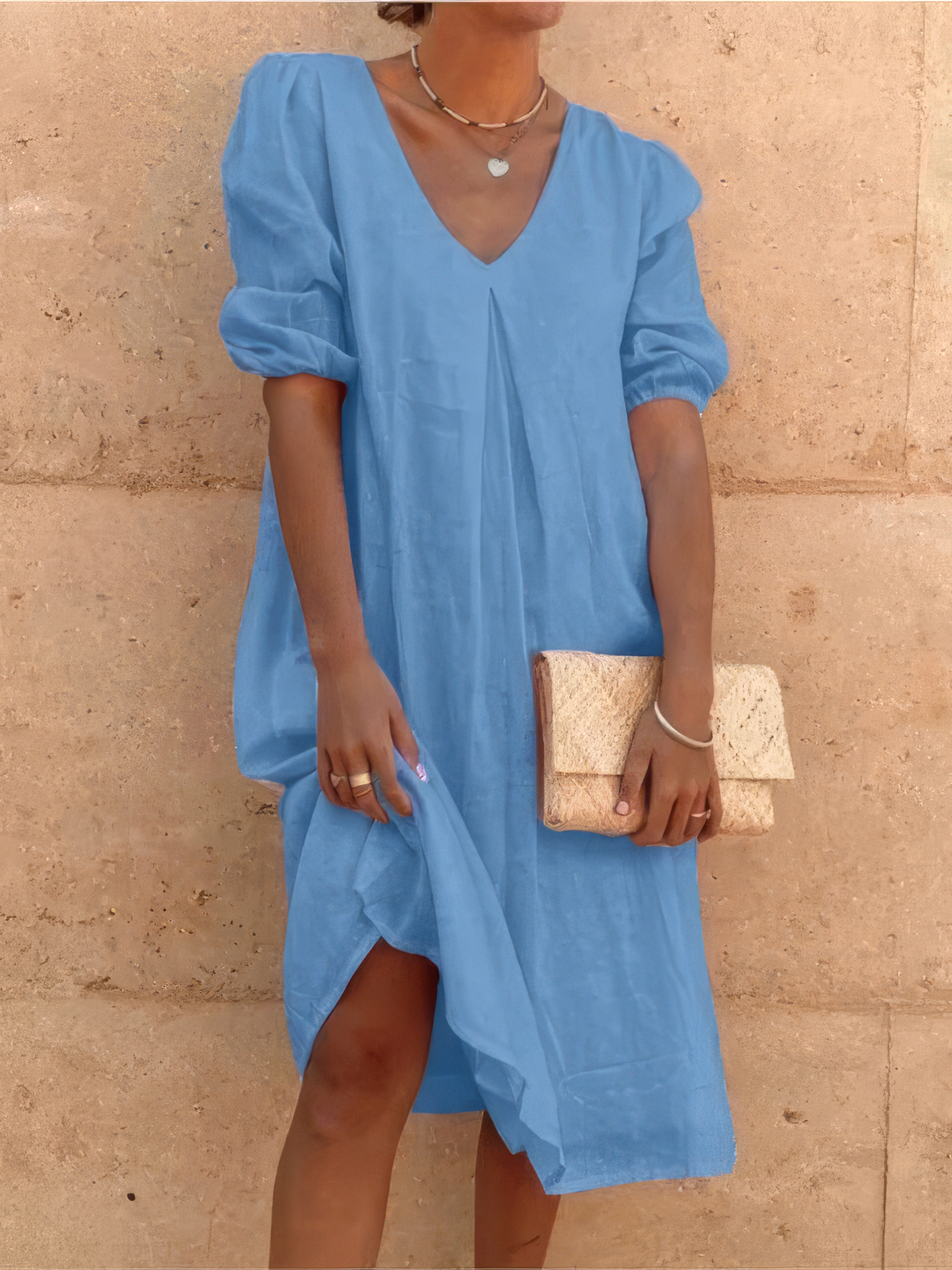 Damen Midikleid im modernen Stil