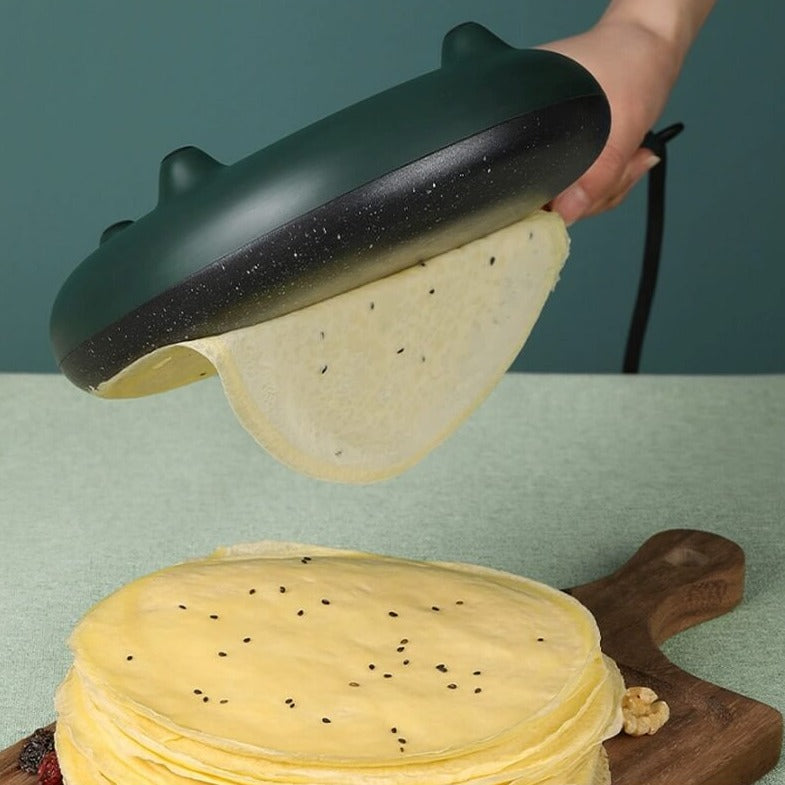 Bærbar non-stick crepe maker