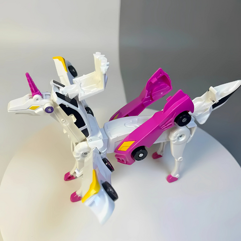 2-i-1 Magnetisk Robot og Bil 3
