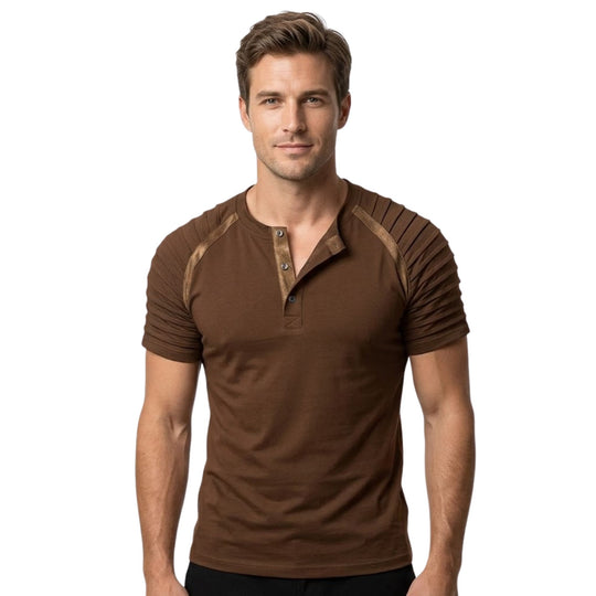 Herre T-skjorte Casual Stripete Polyester