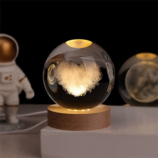 3D Krystallkule med LED-belysning 7