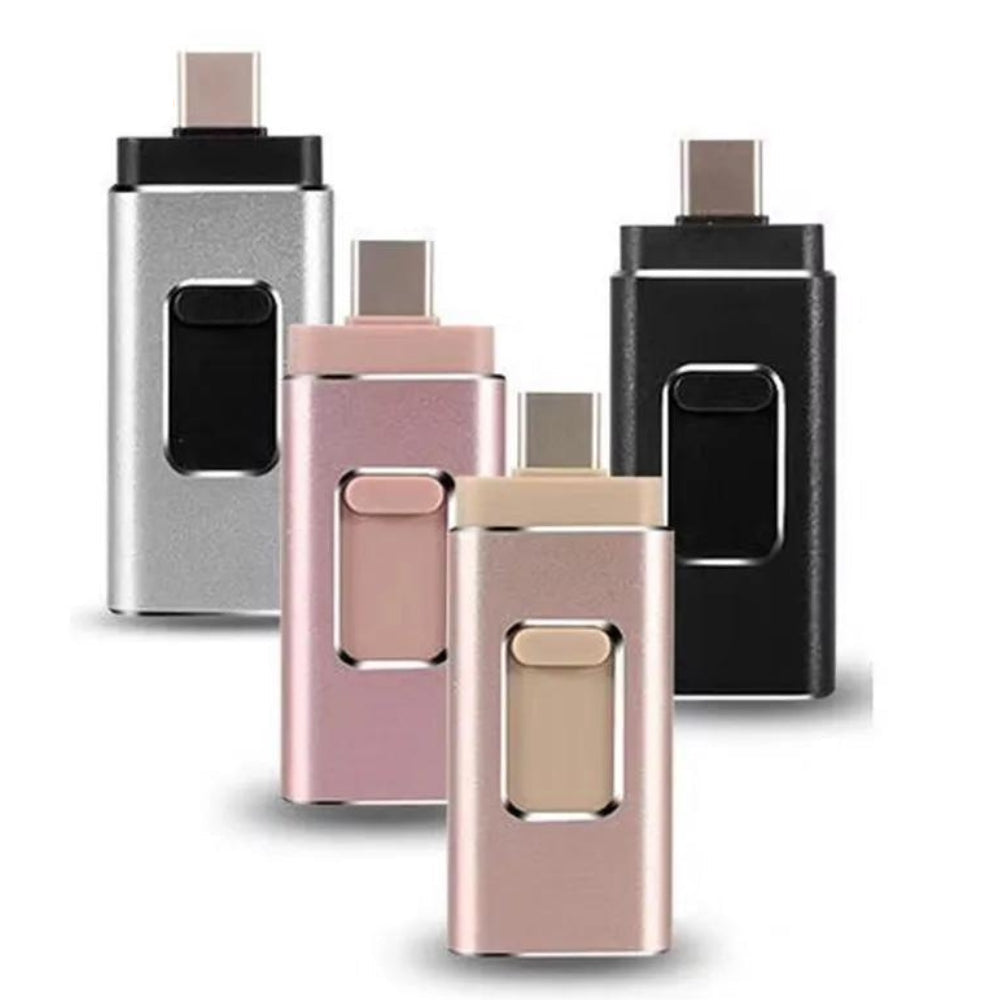 4-i-1 Flashdrive Universal Med Rask Dataoverføring 0