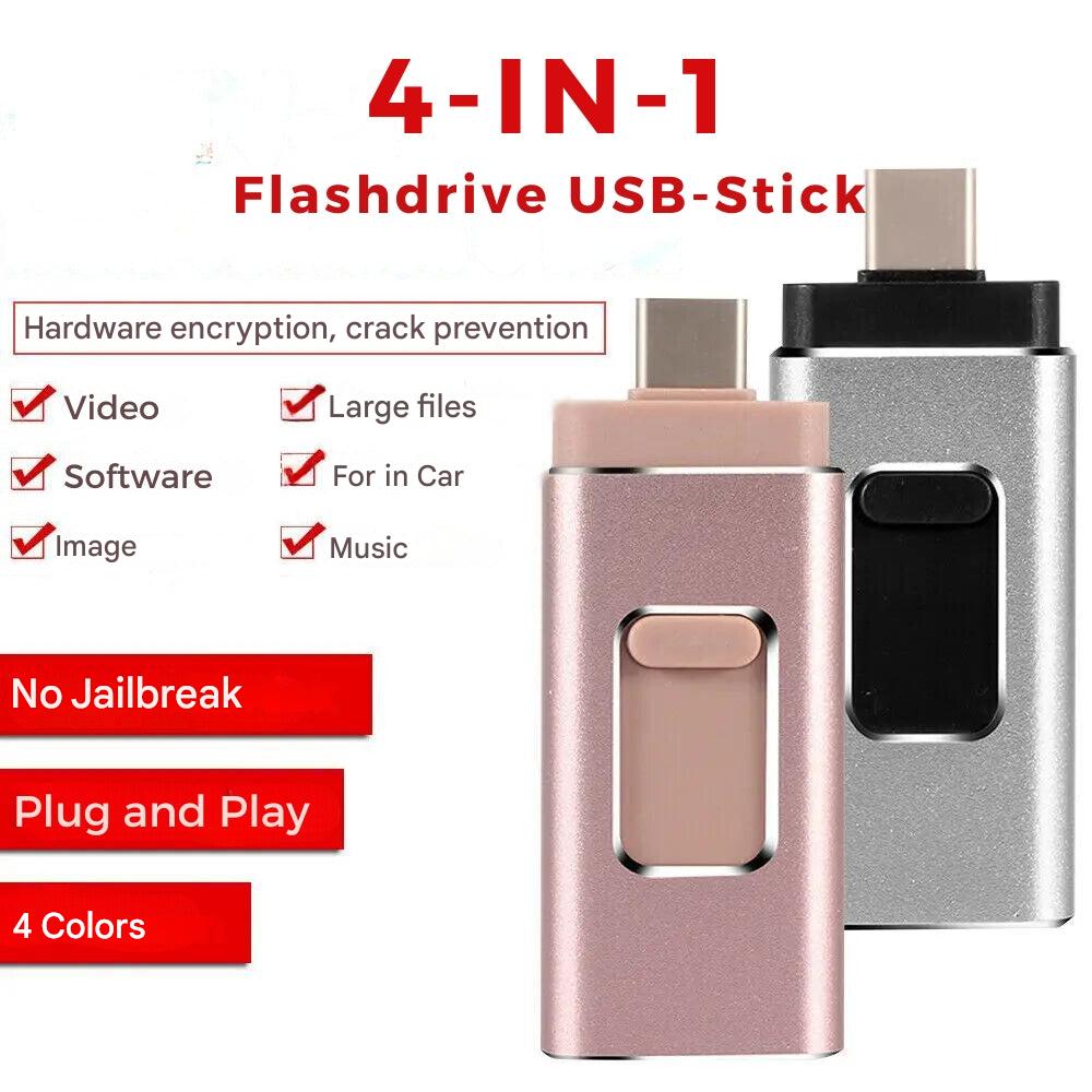 4-i-1 Flashdrive Universal Med Rask Dataoverføring 3