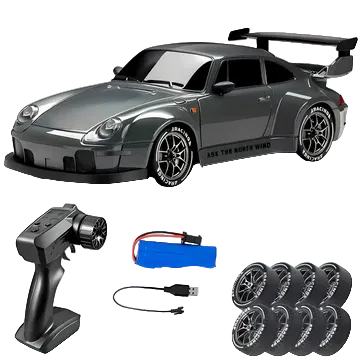 4WD RC Bil Med LED-Lys Retro Design For Racing Og Drifting 0