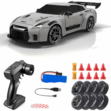 4WD RC Bil Med LED-Lys Retro Design For Racing Og Drifting 4