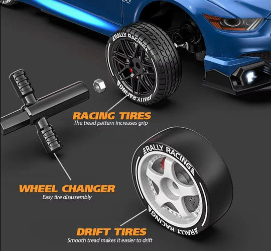 4WD RC Driftbil med Glatte Dekk 6