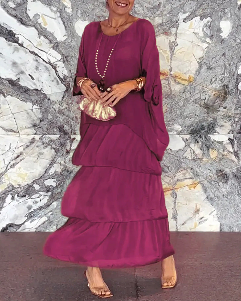 Kvinne Casual Kjole Elegant Design