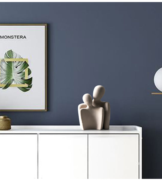 Abstrakt Kjærlighetsstatue Hjemmedekorasjon Moderne Kunst 1