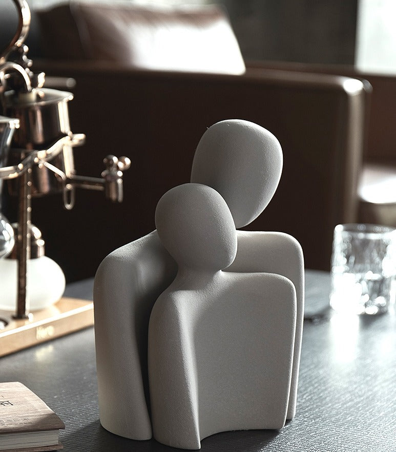 Abstrakt Kjærlighetsstatue Hjemmedekorasjon Moderne Kunst 4