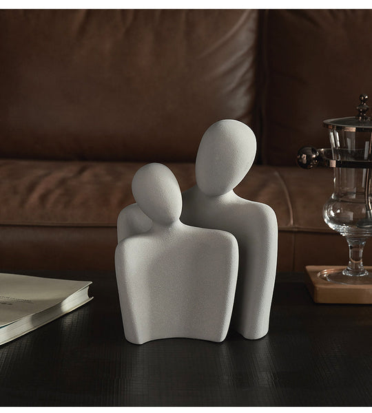 Abstrakt Kjærlighetsstatue Hjemmedekorasjon Moderne Kunst 8