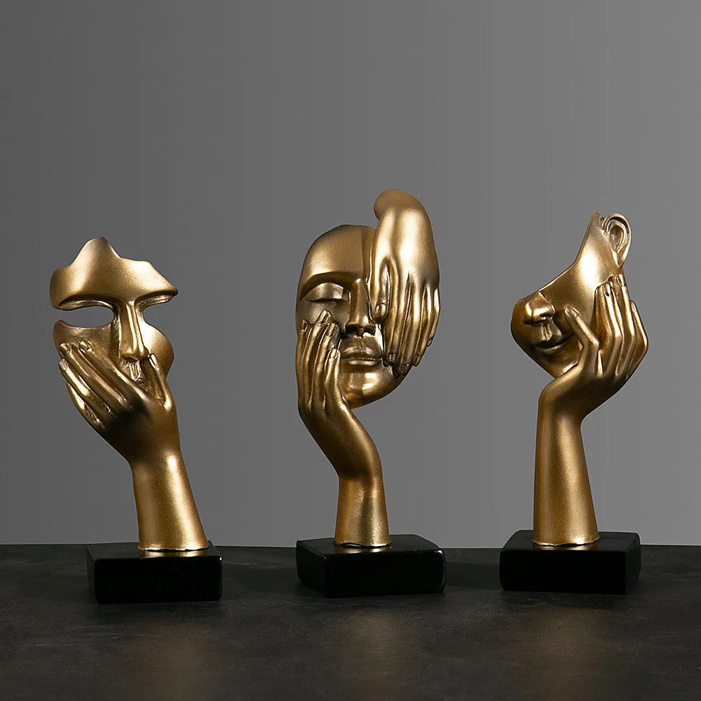 Abstrakt Maske Statue for Innendørs Dekorasjon 0