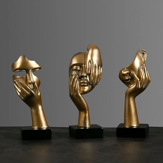 Abstrakt Maske Statue for Innendørs Dekorasjon 0