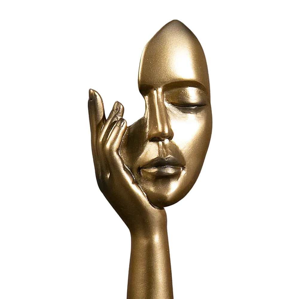 Abstrakt Maske Statue for Innendørs Dekorasjon 1
