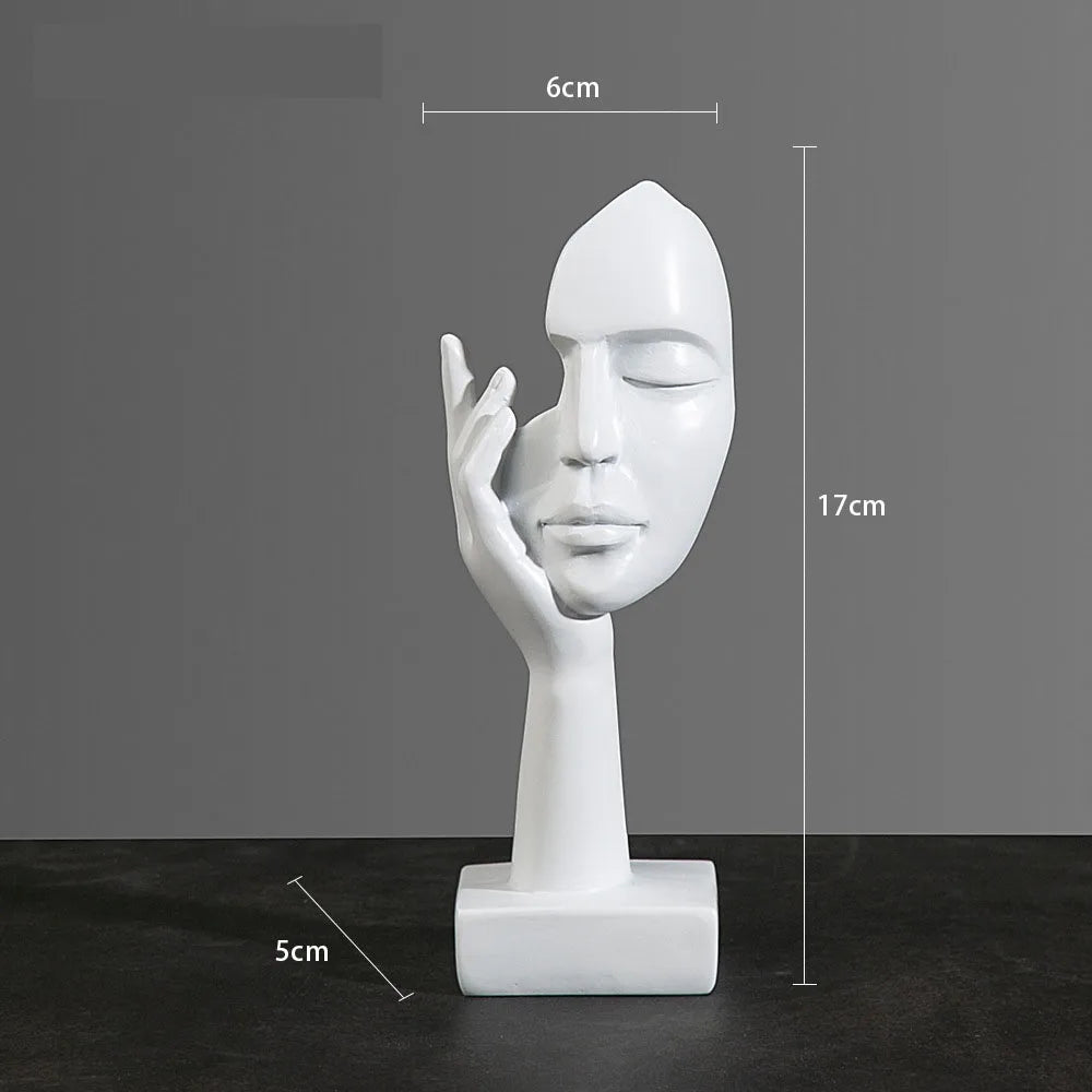 Abstrakt Maske Statue for Innendørs Dekorasjon 12
