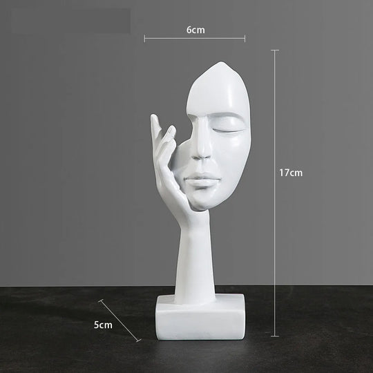 Abstrakt Maske Statue for Innendørs Dekorasjon 12