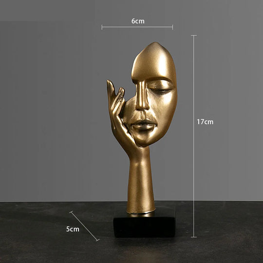 Abstrakt Maske Statue for Innendørs Dekorasjon 13
