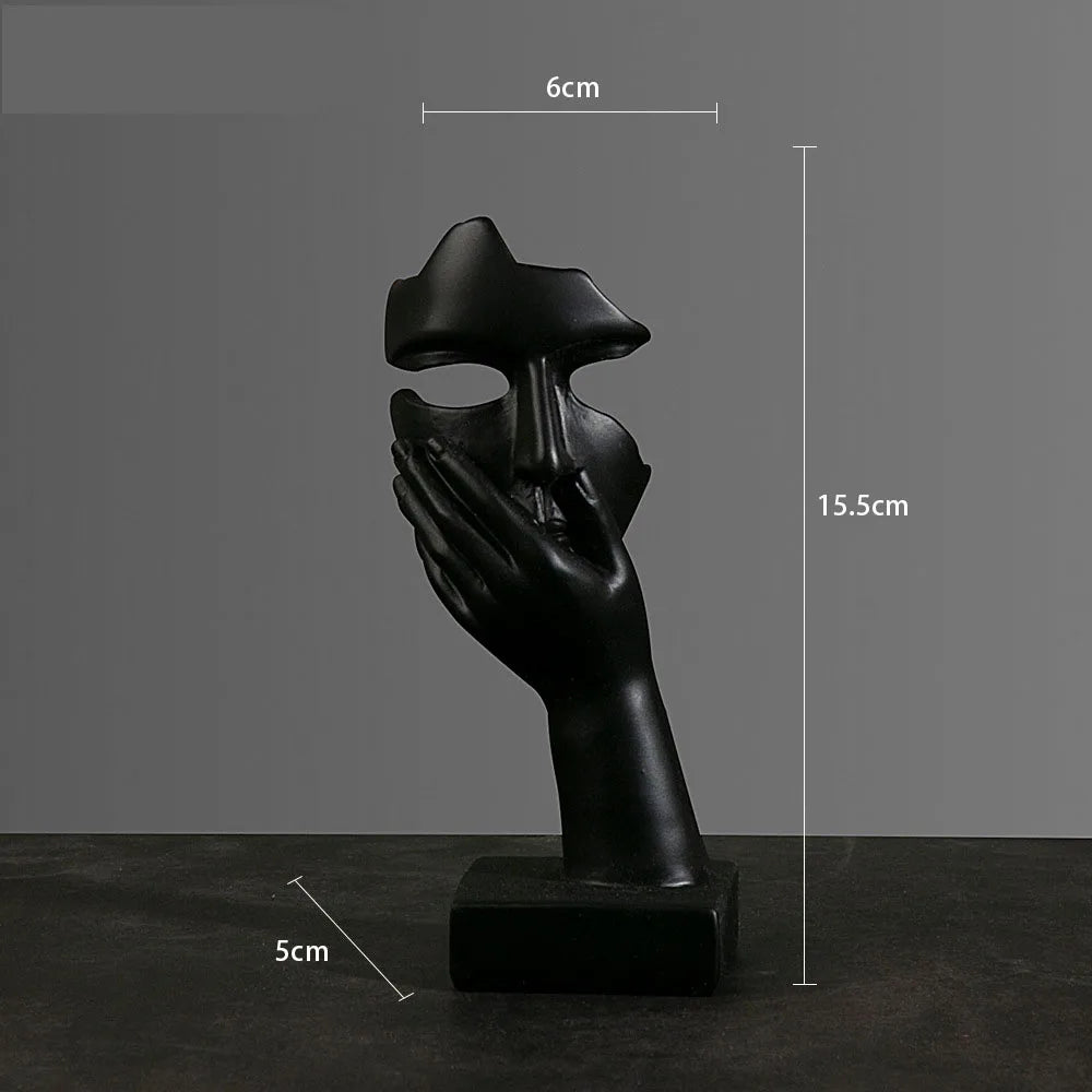 Abstrakt Maske Statue for Innendørs Dekorasjon 14