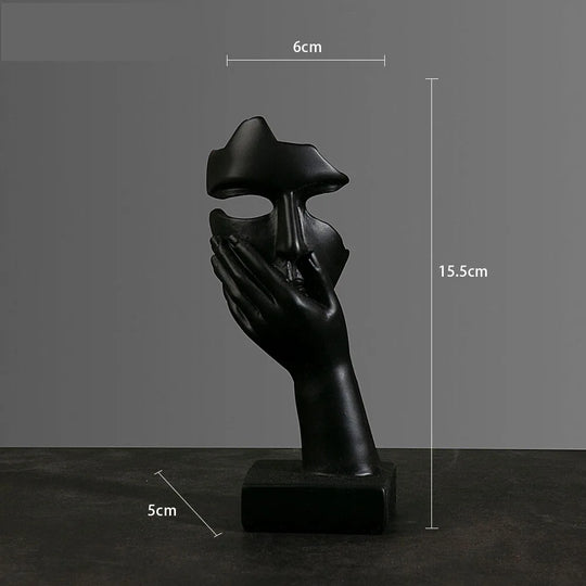 Abstrakt Maske Statue for Innendørs Dekorasjon 14