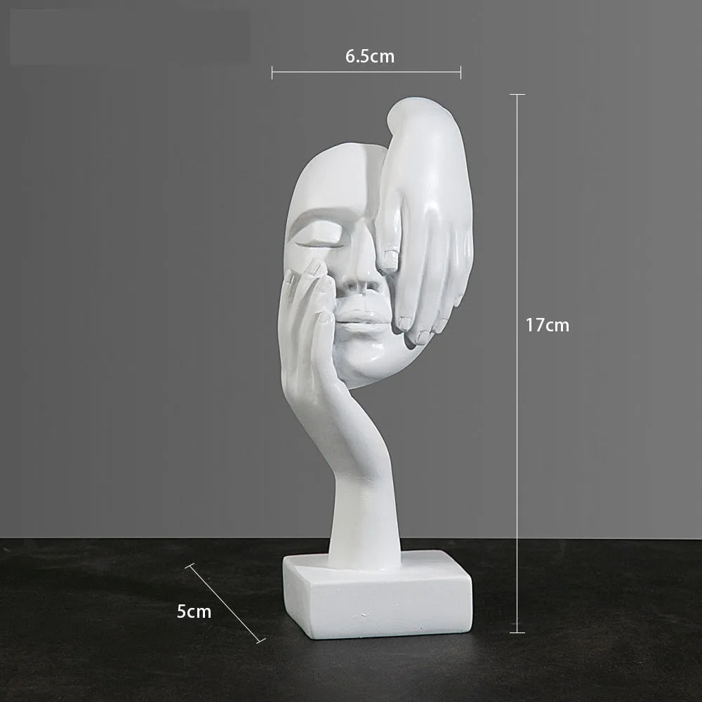 Abstrakt Maske Statue for Innendørs Dekorasjon 16