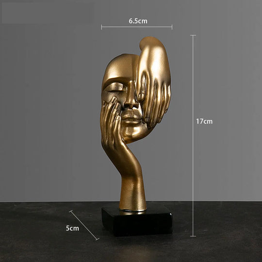 Abstrakt Maske Statue for Innendørs Dekorasjon 17