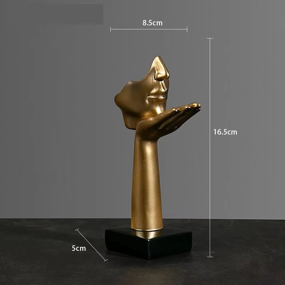 Abstrakt Maske Statue for Innendørs Dekorasjon 19