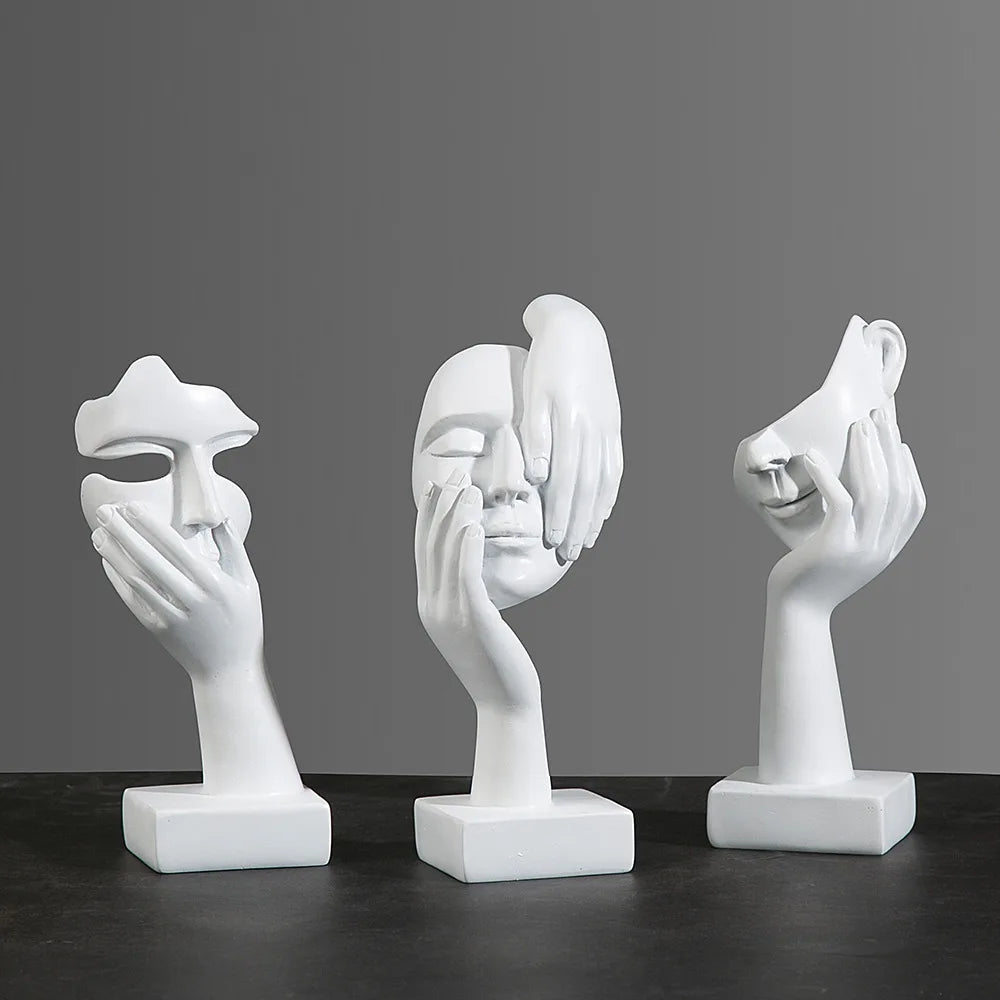 Abstrakt Maske Statue for Innendørs Dekorasjon 3