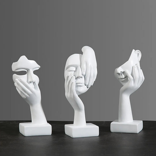 Abstrakt Maske Statue for Innendørs Dekorasjon 3