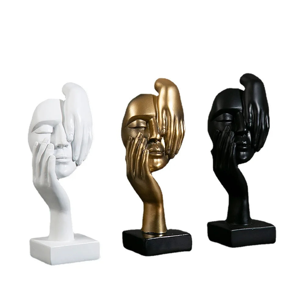 Abstrakt Maske Statue for Innendørs Dekorasjon 4
