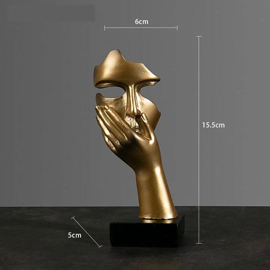 Abstrakt Maske Statue for Innendørs Dekorasjon 5