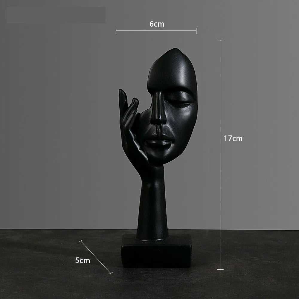 Abstrakt Maske Statue for Innendørs Dekorasjon 6