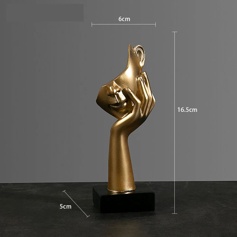 Abstrakt Maske Statue for Innendørs Dekorasjon 7