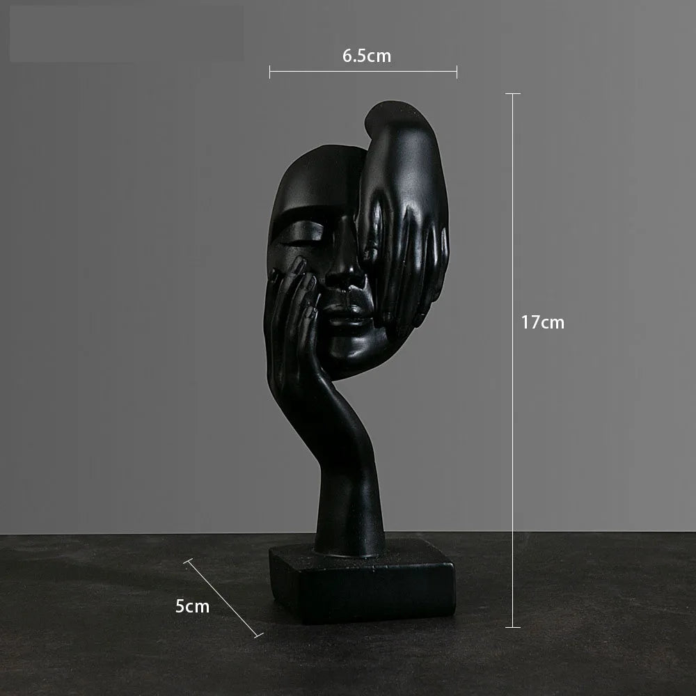 Abstrakt Maske Statue for Innendørs Dekorasjon 8