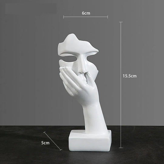 Abstrakt Maske Statue for Innendørs Dekorasjon 9
