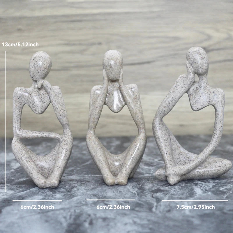 Abstrakt Skulptur Figur for Hjemmeinnredning 11