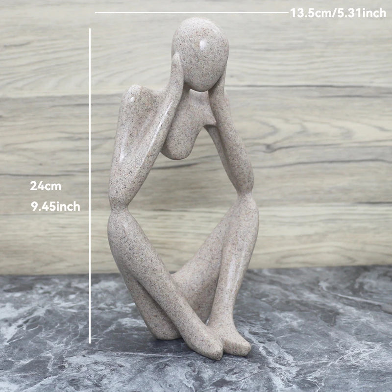 Abstrakt Skulptur Figur for Hjemmeinnredning 15