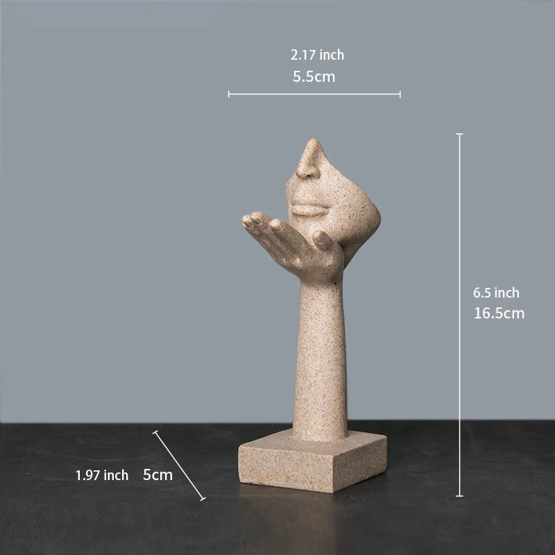 Abstrakt Skulptur Figur for Hjemmeinnredning 32
