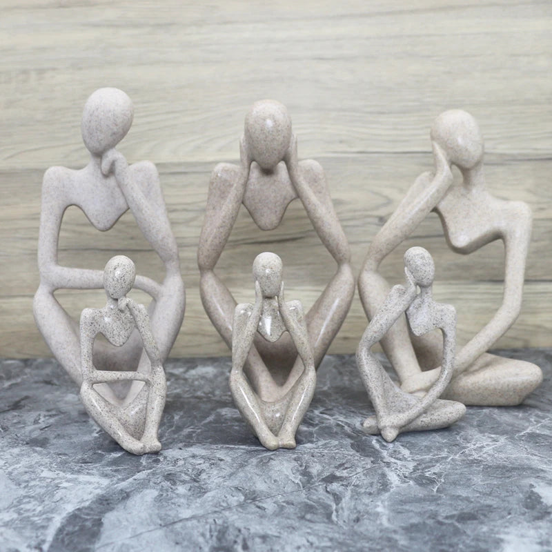 Abstrakt Skulptur Figur for Hjemmeinnredning 5