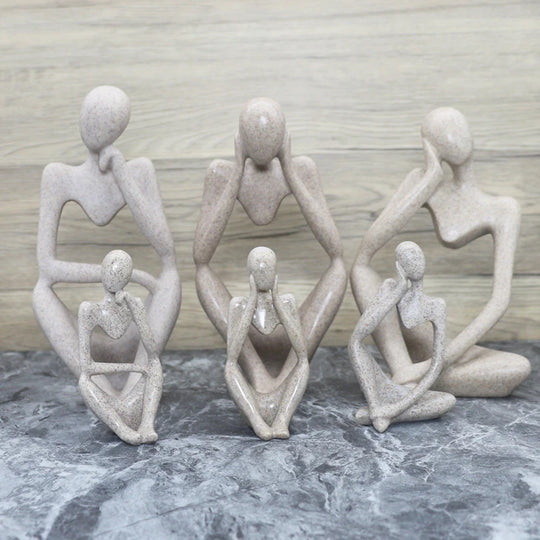 Abstrakt Skulptur Figur for Hjemmeinnredning 5