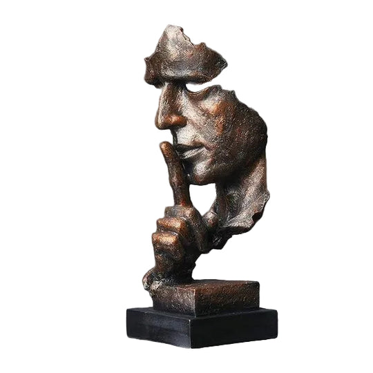 Abstrakt Skulptur for Fredelig Refleksjon med Gullfinish 0